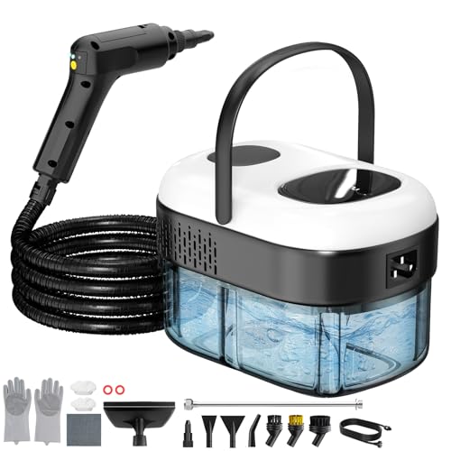 Handheld Steam Cleaner for Home White - 3-Level Power Deep Cleaning