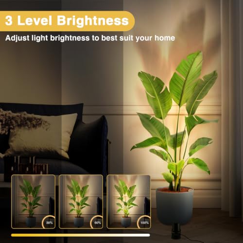 URTOM 4-Pack Indoor RGBW LED Floor Spotlights with Remote, Adjustable Color & Modes