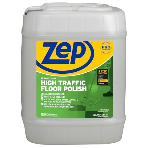 High Traffic Floor Polish - 5 Gallon Commercial Grade Floor Protection