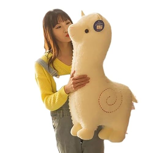 JULAN 18inch 3D Giant Llama Plush Toys Alpaca Plush Doll,Soft Llama Alpaca Stuffed Plushies Toys,Alpaca & Llama Stuffed Animal Toys Plush Pillow for Home Decoration and Kids Gift