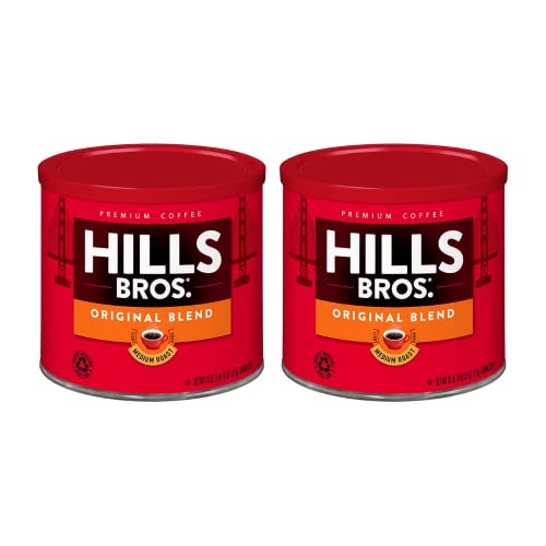 Hills Bros. Original Medium Roast Coffee 26oz Pack of 2 - Unflavored