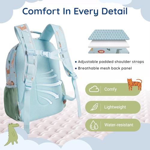 Truck Kids Backpack Set for Boys & Girls 4-8 - 3PCS Kindergarten School Bag