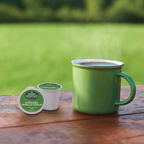 Caramel Vanilla Cream Coffee Pods - Light Roast, 96 Count, Keurig Compatible - Green Mountain
