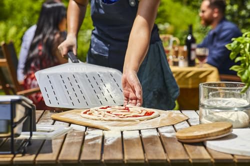 Ooni 16-Inch Bamboo Pizza Peel & Serving Board - 25.5" L x 16.1" W, Pizza Spatula Paddle, Oven Accessory