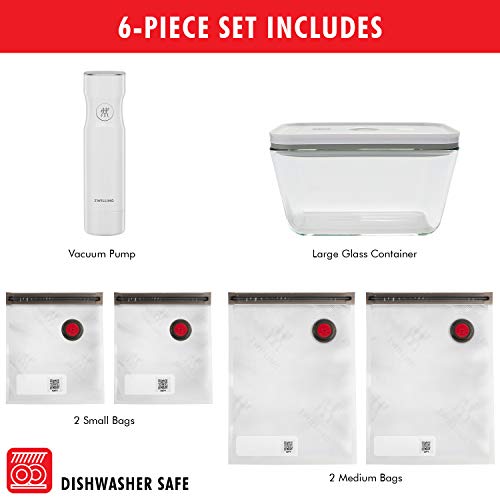 Vacuum Sealer Starter Set with Bags and Container - Food Preservation Kit