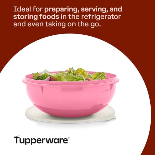 Pink Mixing Bowl 1.7 Gallon - Tupperware Fix-N-Mix Vintage Kitchen Essential