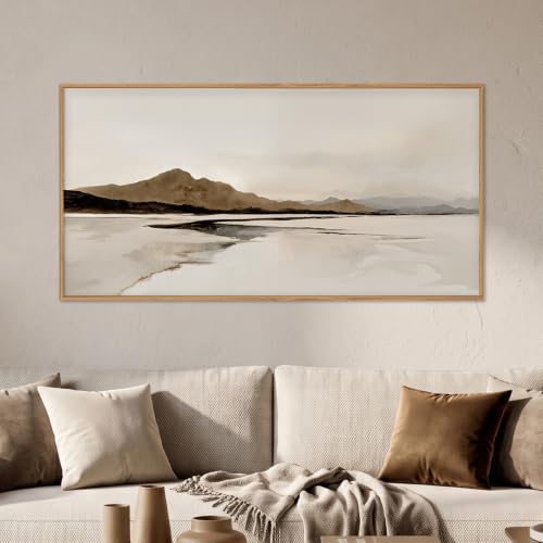 Abstract Mountain Wall Art Set - 20x40 Inch Framed Canvas with Variation: Mountain Wall Art