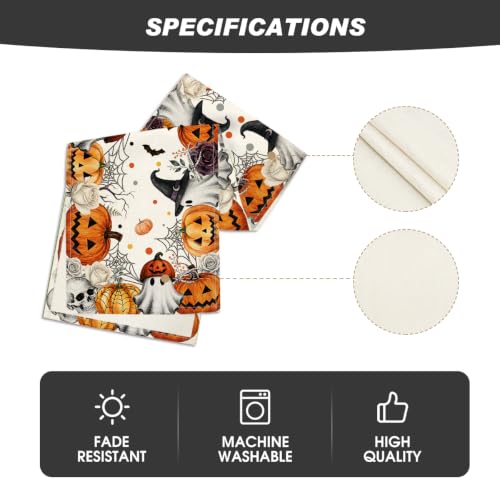 Artoid Mode 13x120 Inch Halloween Table Runner Home Party Decor Orange