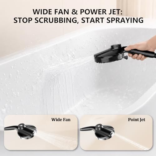 Lgotsm Dual Shower Head System with Magnetic Handheld - Black