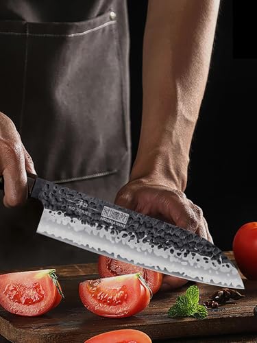 HOSHANHO 3-Piece Chef & Santoku Knife Set - High Carbon Steel Kitchen Knives