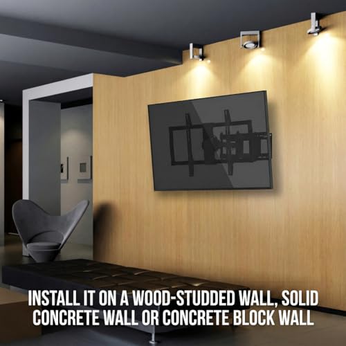 Heavy Duty Full Motion TV Wall Mount for 60-100 Inch Flat & Curved TVs