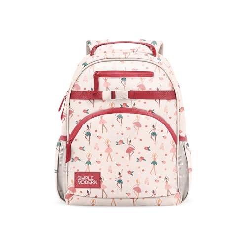 Pink Ballerina Kids Backpack for School & Daycare - 12L, Toddler Size