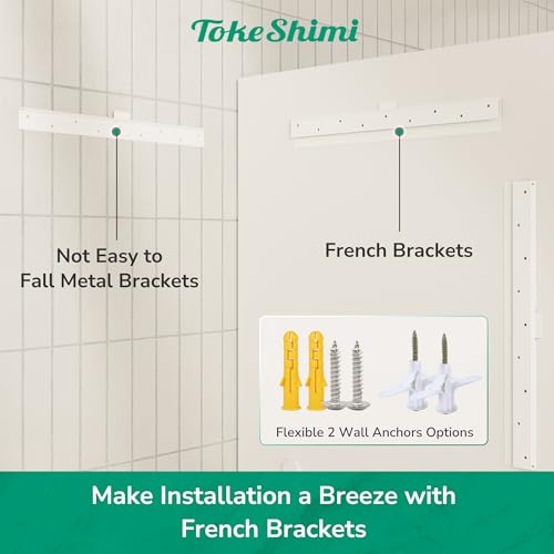 Frameless Bathroom Vanity Mirror 24x36 in Beveled Edge - TokeShimi, Horizontal & Vertical Mount