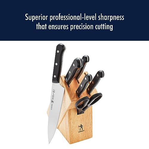 Henckels Solution 7-Piece Knife Set - Brown Handle, Razor-Sharp German Cutlery