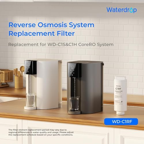 Waterdrop C1RF Water Filter Replacement for C1S C1H RO Systems, 12-Month Lifespan
