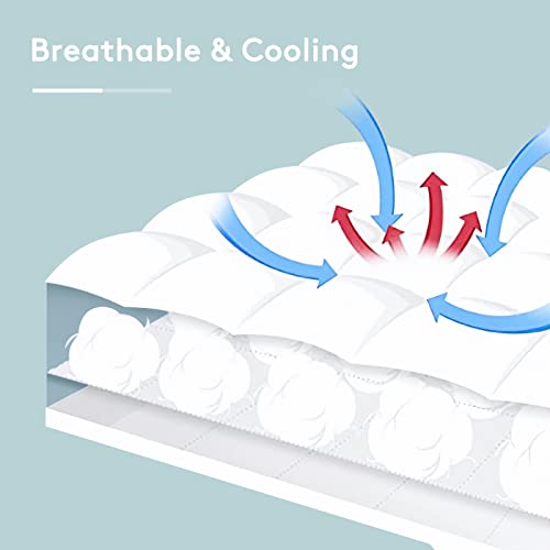 SameBed Queen Mattress Topper - Extra Thick Cooling Mattress Pad with Deep Pocket