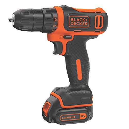 BLACK+DECKER 12V MAX Cordless Drill Kit - Battery & Charger Included, Keyless Chuck, Compact Design, Variation of THIS listing