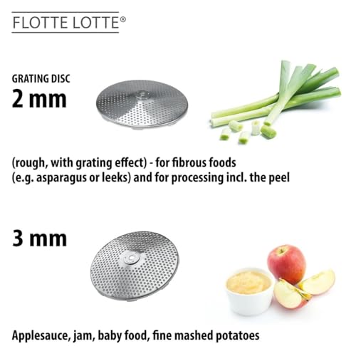 GEFU Stainless Steel Food Mill with Interchangeable Disks - Durable Kitchen Grinder