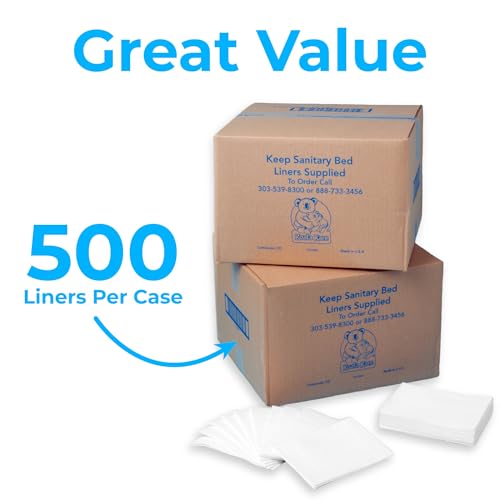 Disposable Baby Changing Station Bed Liners - 3-Ply Biodegradable, Moisture-Resistant, Eco-Friendly, 500 Count