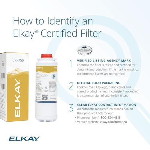 Water Filter Replacement for Residential WaterSentry ERF750 - Elkay Certified