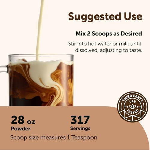 Organic Mushroom Coffee Powder 28oz - 10 in 1 Instant Arabica Blend with Lions Mane & Reishi - Pack of 1