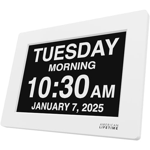 American Lifetime New 2026 Dementia Clock Large Digital for Seniors,