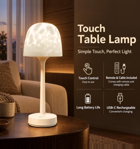 Waterproof Outdoor Floor Lamp with Rechargeable LED & Color Modes - Off-White