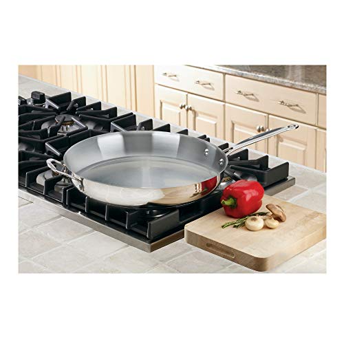 Cuisinart Chef's Classic 14-Inch Stainless Steel Helper Handle Skillet, Model 722-36H