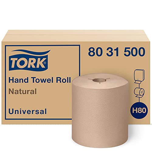 Tork Hand Towel Roll Natural 630 ft Pack of 6 H80 Dispensers Ready