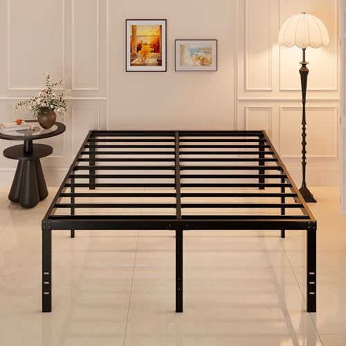 Maenizi 20 Inch Queen Bed Frame No Box Spring Needed Heavy Duty Metal Platform Bed