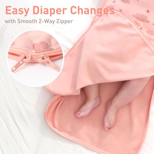 Knirose Organic Cotton Baby Sleep Sack Swaddle 0-3 Months + Bee Butterfly