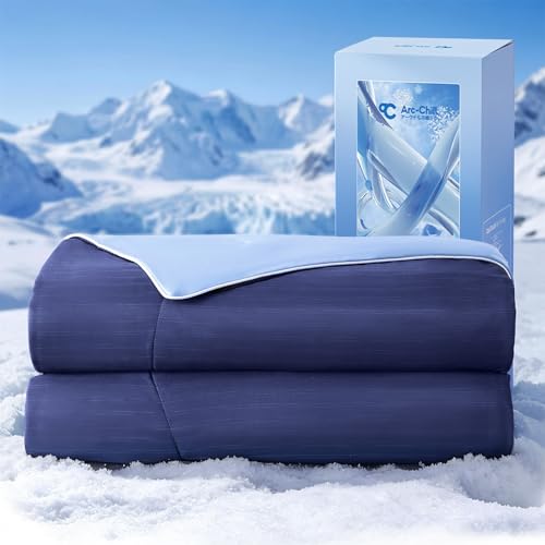 Elegear Navy Blue King Size Cooling Comforter - Ultra Lightweight, Breathable, 90x108"
