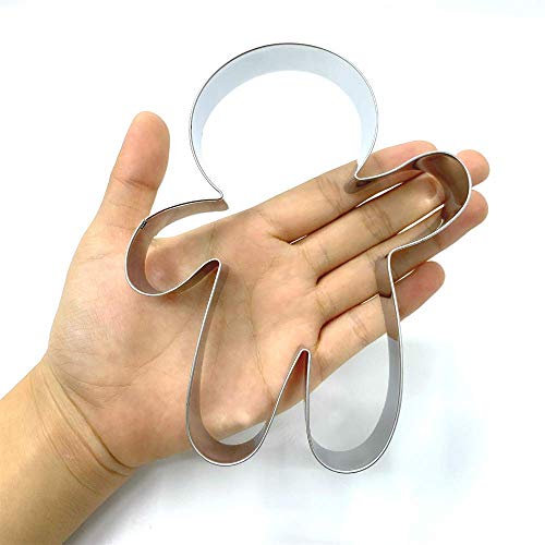 Large Gingerbread Man Cookie Cutter – Food Safe Stainless Steel, 5.6 inches