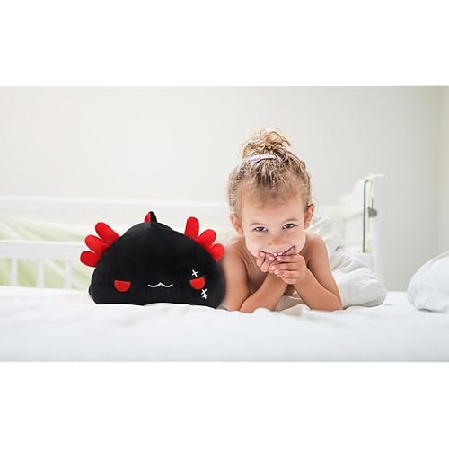 Cute Black Axolotl Plush Pillow Toy - Soft Stuffed Animal, Kawaii Plushie, 30CM/11.8Inch