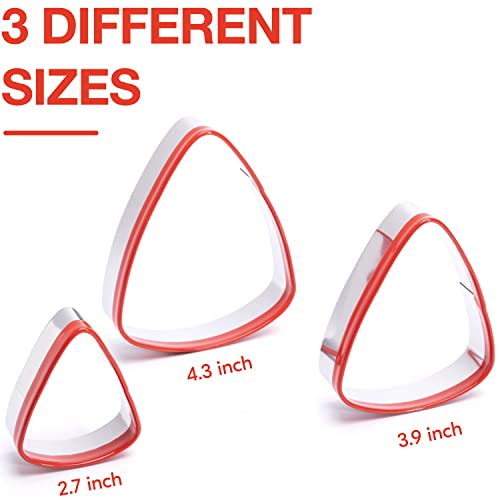 COOKIEQUE 3-Piece Candy Corn Cookie Cutter, Fall Thanksgiving Pumpkin