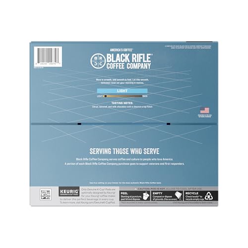 Black Rifle Coffee Silencer Smooth Light Roast K-Cup Pods - 50 Count, Variation: Silencer Smooth / 50 Count