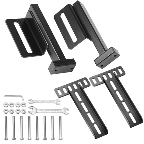 Adjustable Metal Bed Frame Headboard Bracket Kit - Heavy Duty Steel
