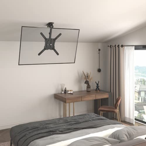 Ceiling Mount for 23-55 Inch TVs - Swivel & Height Adjustable Roof Mount