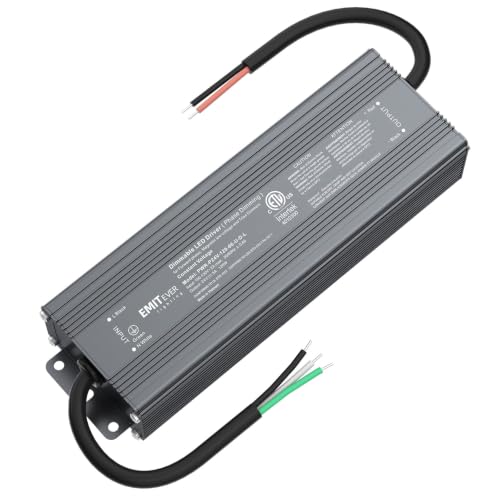 120W IP66 Triac Dimmable LED Driver - AC 120V to 24V Power Supply, Full Range Flicker-Free Dimming