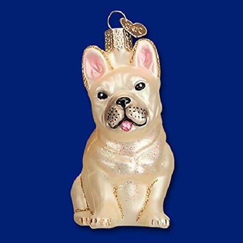 French Bulldog Glass Blown Christmas Ornaments | Old World Christmas Decor (12436)