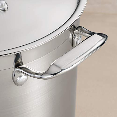 12 Quart Stainless Steel Stock Pot with Lid - Heavy Duty Cooking Pot