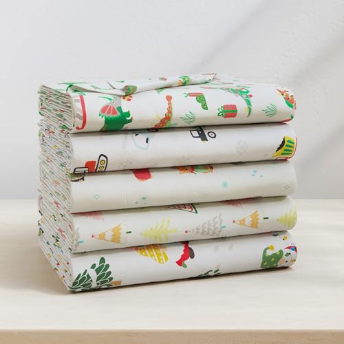 100% Cotton Christmas Flannel Sheet Set Twin, Dinosaur
