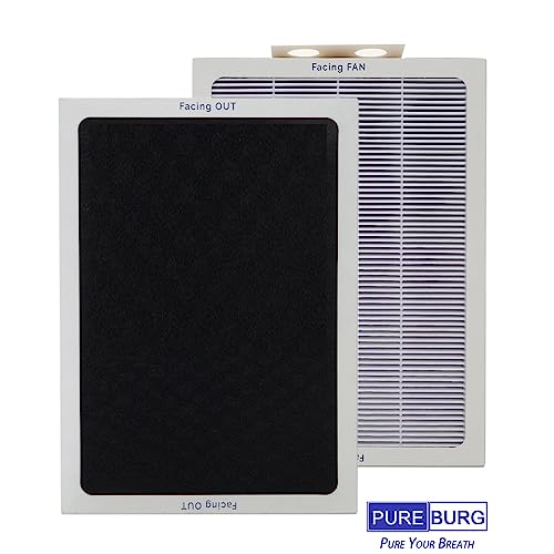Air Purifier Filter Set for Blueair 500/600 Series - H13 HEPA & Activated Carbon, 3-Pack