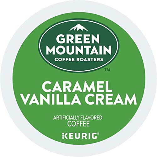 Caramel Vanilla Cream Coffee Pods - Light Roast, 96 Count, Keurig Compatible - Green Mountain