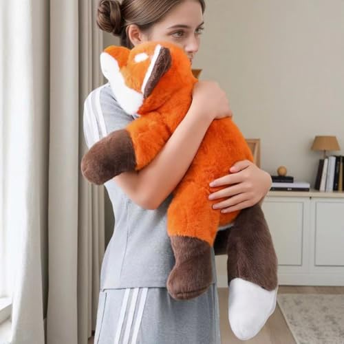 Ytterbium Fox Plush Toys, Cute Stuffed Animal Pillow, Super Soft Plushie Dolls, Sleeping Cushion & Room Decor, Birthday Gifts for Kids (11.8inches)