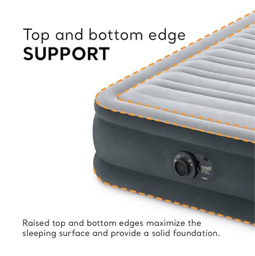 Twin Size Air Mattress with Built-In Pump - 13 Inch Dura-Beam Deluxe Bed Variation of THIS listing