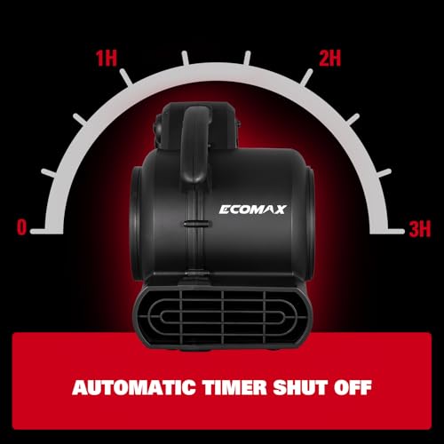 Air Mover Blower Fan 950 CFM with Timer for Water Damage Drying