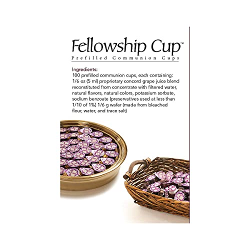 Pre-Filled Communion Cup Set with Juice & Wafer - 100 Count, Pack of 1