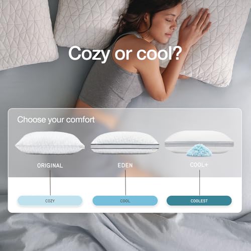 Queen Size Adjustable Memory Foam Pillow with Cover - Coop Home Goods Original White