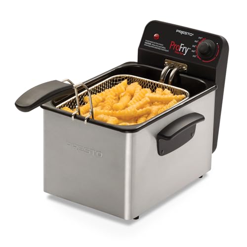 Deep Fryer with Stainless Steel Immersion Element - 8-Cup Capacity - Fryer Variation